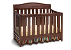 Delta Children Espresso Truffle (208) Summit 4-in-1 Crib, Crib Conversion 6-Summit 4-in-1 Crib