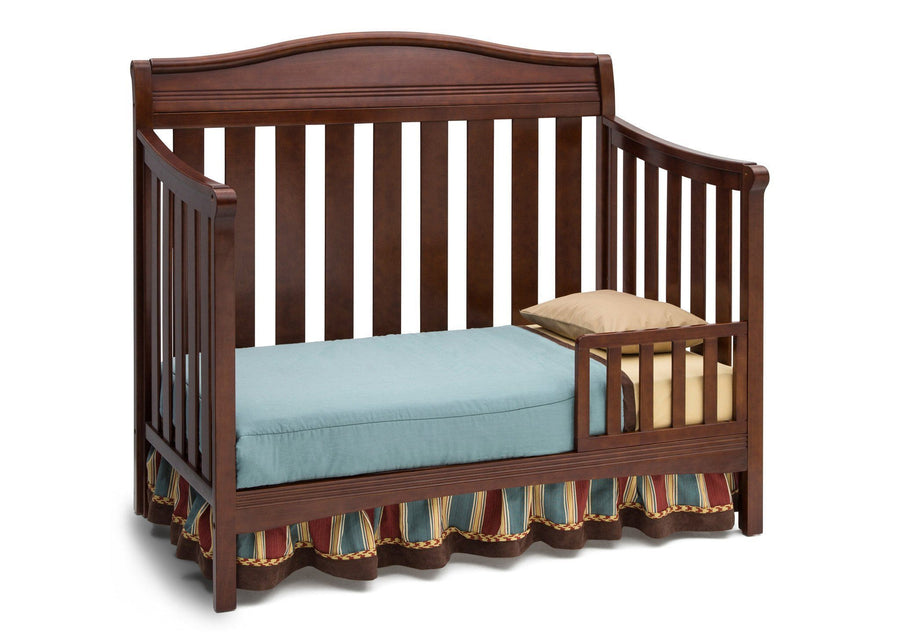 Delta Children Espresso Truffle (208) Summit 4-in-1 Crib, Toddler Bed Conversion a4a 3-Summit 4-in-1 Crib