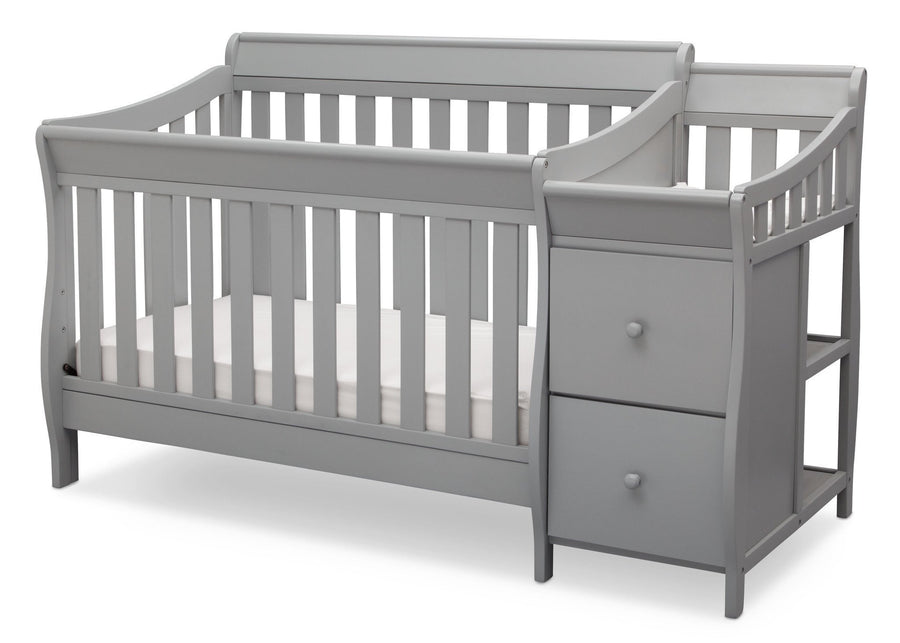 Grey (026) 7-Bentley S Convertible Crib and Changer