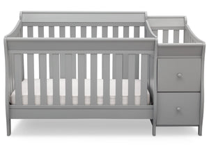 DCB: Delta Children Grey (026) Bentley S Crib-N-Changer Front Facing View a1a 4