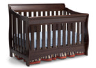 Delta Children Chocolate (204) Birkdale 4-in-1 Crib, Angled Crib View a3a 1-Birkdale 4-in-1 Crib