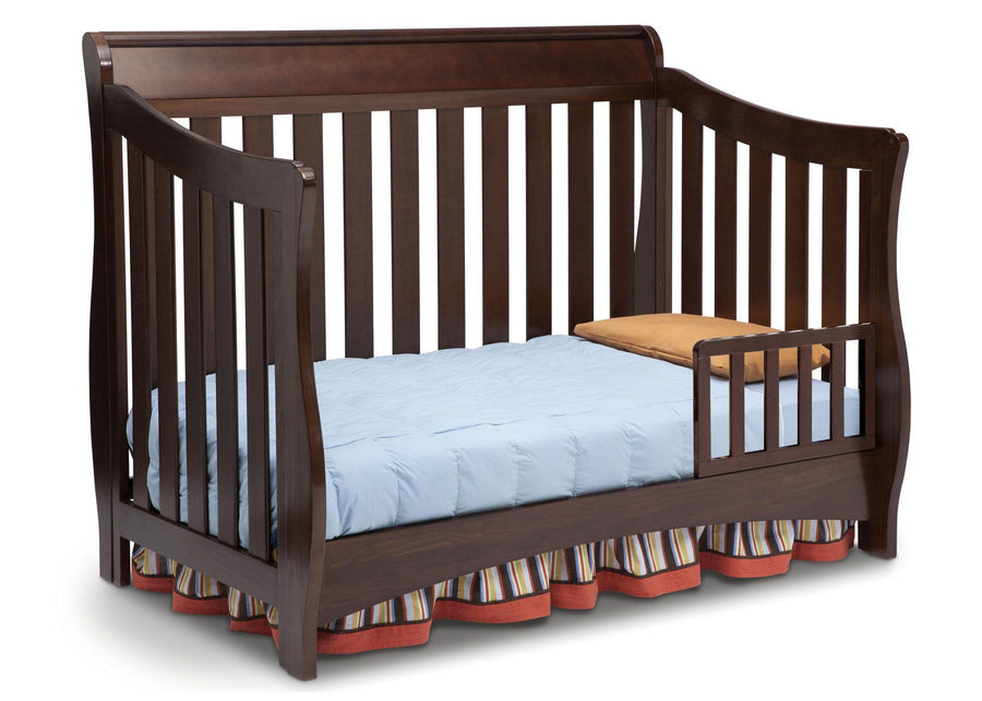 Delta Children Chocolate (204) Birkdale 4-in-1 Crib, Toddler Bed Conversion a4a 3-Birkdale 4-in-1 Crib