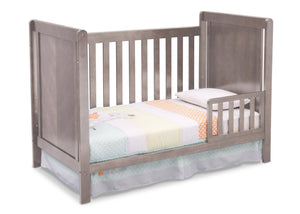 Delta Children Stained Grey (054) Cypress 4-in-1 Crib, Toddler Bed Conversion with Toddler Guard Rail a2a 0-Cypress 4-in-1 Crib
