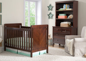 Delta Children Chocolate (204) Cypress 4-in-1 Crib, Crib Conversion with Props b1b 6-Cypress 4-in-1 Crib