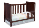 Delta Children Chocolate (204) Cypress 4-in-1 Crib, Toddler Bed Conversion with Toddler Guard Rail b5b 4-Cypress 4-in-1 Crib