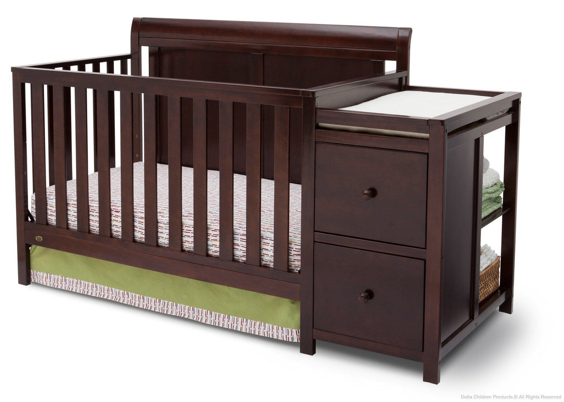 Delta Children Vintage Espresso (616) Chatham Crib 'N' Changer, Crib Conversion