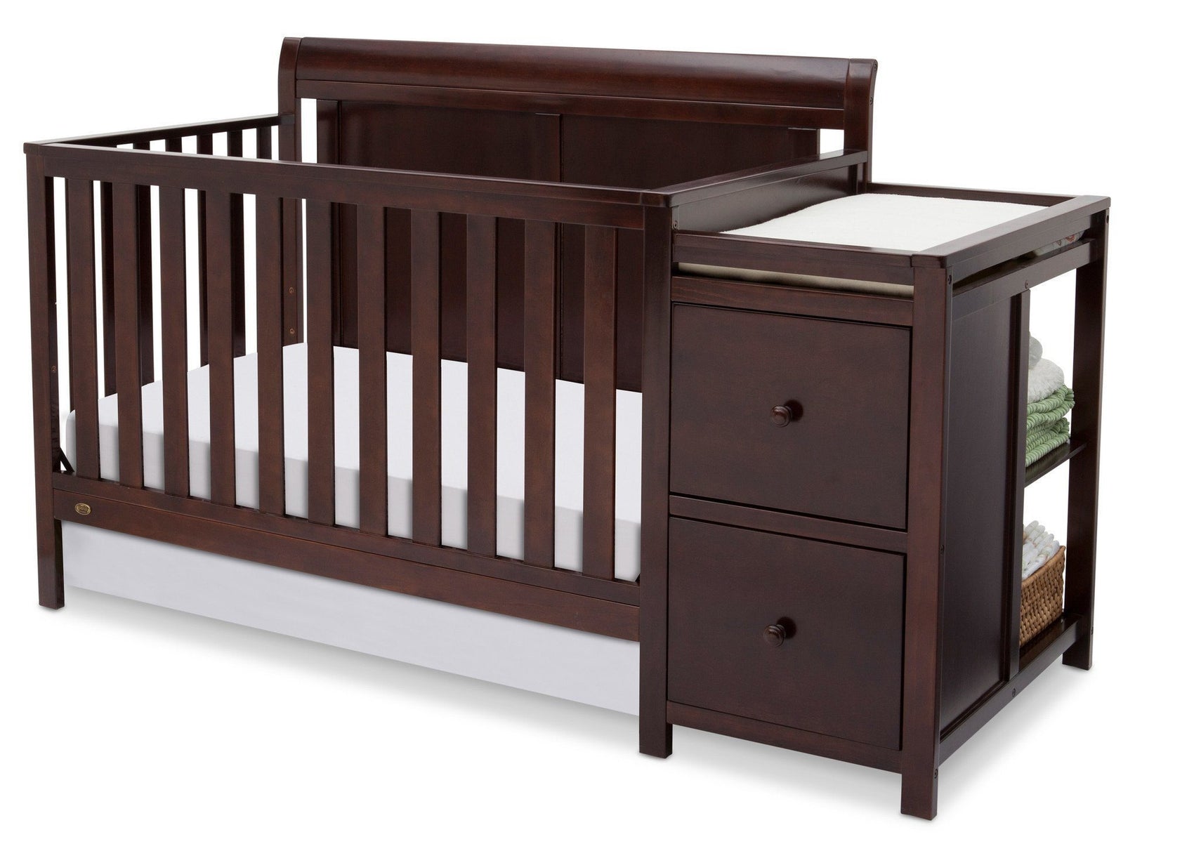 Delta Children Vintage Espresso (616) Chatham Crib 'N' Changer, Crib Conversion