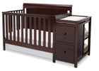 Delta Children Vintage Espresso (616) Chatham Crib 'N' Changer, Crib Conversion 1-Chatham Crib N Changer