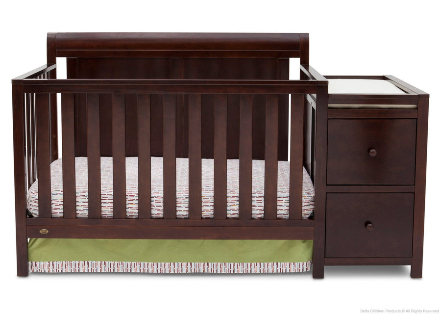 Delta Children Vintage Espresso (616) Chatham Crib 'N' Changer, Crib Conversion a1a 2-Chatham Crib N Changer