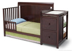 Delta Children Vintage Espresso (616) Chatham Crib 'N' Changer, Toddler Bed Conversion a3a 3-Chatham Crib N Changer