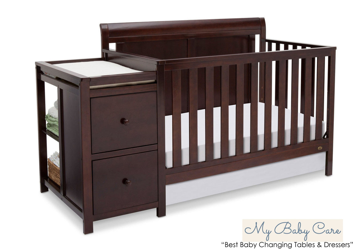Delta Children Vintage Espresso (616) Chatham Crib 'N' Changer, With Seal a6a