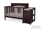 Delta Children Black Cherry Espresso (607) Layla Crib 'N' Changer, With Seal a7a 6-Layla Crib N Changer