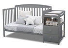 Grey (026) 4-Royal Convertible Crib and Changer