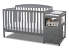 Grey (026) 2-Royal Convertible Crib and Changer