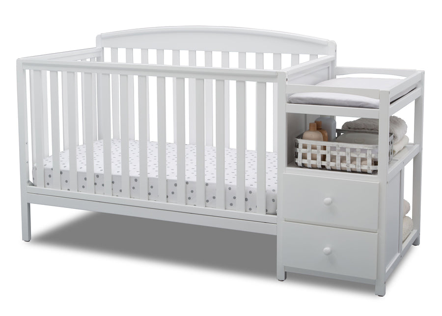 White (100) 74804-100 8-Royal Convertible Crib and Changer
