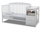White (100) 74804-100 Toddler Bed 9-Royal Convertible Crib and Changer