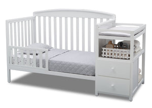 White (100) 74804-100 Toddler Bed 6-Royal Convertible Crib and Changer