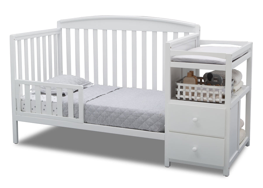 White (100) 74804-100 Toddler Bed 9-Royal Convertible Crib and Changer