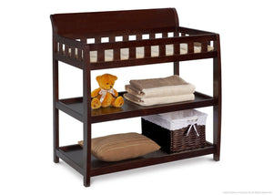 Delta Children Chocolate (204) Bentley Changing Table, Right View with Props b2b 1-Bentley Changing Table