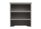 Delta Children Grey (026) Epic Bookcase/Hutch Front View with Base a1a 4-Classic Bookcase/Hutch