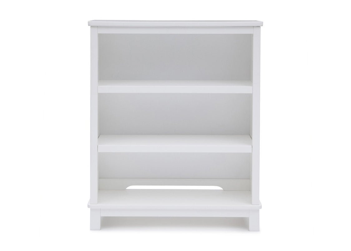 Delta Children White (100) Epic Bookcase/Hutch Front View b3b