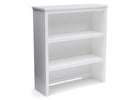 Delta Children White (100) Epic Bookcase/Hutch Side View b2b 3-Classic Bookcase/Hutch