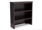 Delta Children Dark Chocolate (207) Epic Bookcase/Hutch Side View d2d 9-Classic Bookcase/Hutch