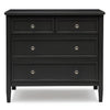 DCB: Black (001) 4-Classic 3 Drawer Dresser