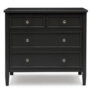 DCB: Black (001) 1-Classic 3 Drawer Dresser