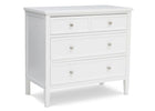 Bianca White (130) 3-Classic 3 Drawer Dresser