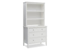 Delta Children White (100) Epic Bookcase/Hutch Side View with Dresser b5b 11-Classic Bookcase/Hutch