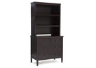 Delta Children Dark Chocolate (207) Epic Hutch with Dresser Side View d5d 14-Classic Bookcase/Hutch