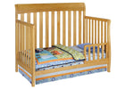 Delta Children Natural (260) Marquis 4-in-1 Crib, Toddler Bed Conversion Side View c3c 12-Marquis 4-in-1 Crib