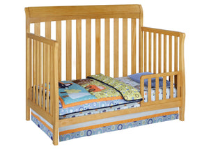Delta Children Natural (260) Marquis 4-in-1 Crib, Toddler Bed Conversion Side View c3c 4-Marquis 4-in-1 Crib