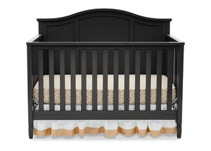 DCB: Delta Children Black (001) Madrid 4-in-1 Crib, Front Silo View 22-Madrid 5-in-1 Convertible Crib