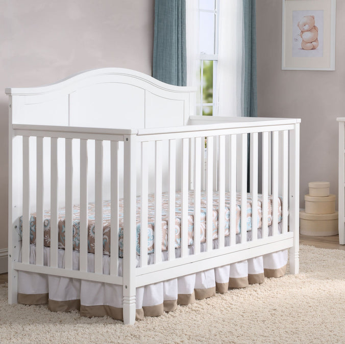 White (100) 28-Madrid 5-in-1 Convertible Crib