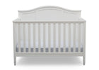 DCB: Delta Children Bianca White (130) Madrid 4-in-1 Crib, Front Crib Silo View 2-Madrid 5-in-1 Convertible Crib