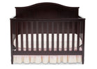 DCB: Delta Children Dark Chocolate (207) Madrid 4-in-1 Crib, Front Crib Silo View 38-Madrid 5-in-1 Convertible Crib
