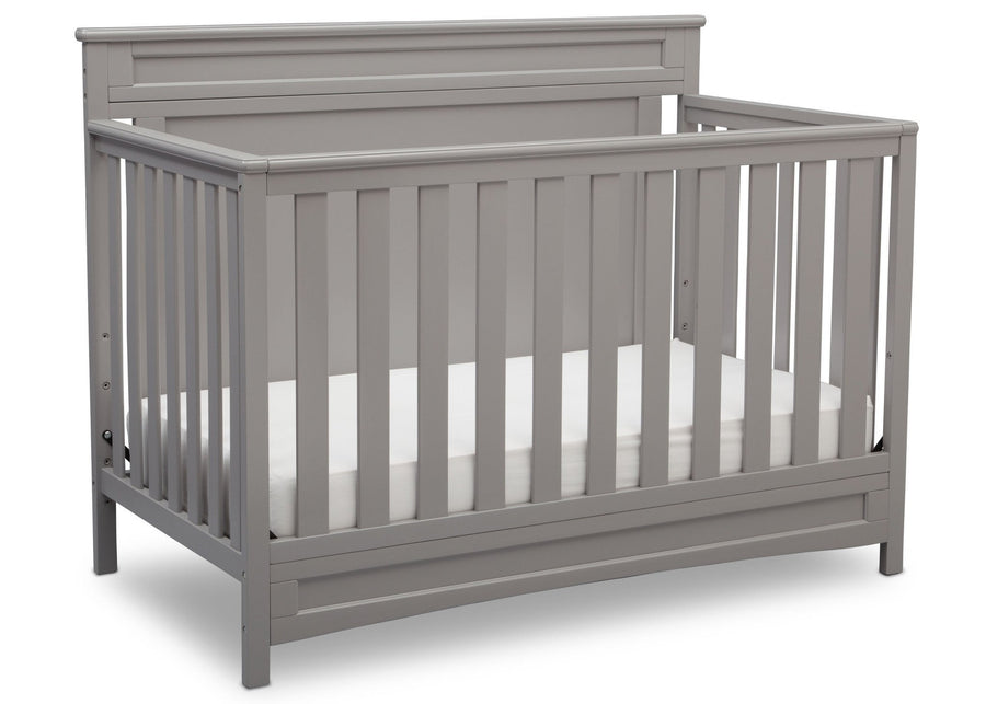 Delta Children Grey (026) Prescott 4-in-1 Crib, Crib Conversion a3a 2-Princeton / Prescott 4-in-1 Crib