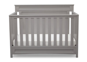 Delta Children Grey (026) Prescott 4-in-1 Crib, Crib Conversion Front View a2a 10-Princeton / Prescott 4-in-1 Crib