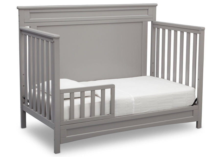 Delta Children Grey (026) Prescott 4-in-1 Crib, Toddler Bed Conversion a4a 4-Princeton / Prescott 4-in-1 Crib