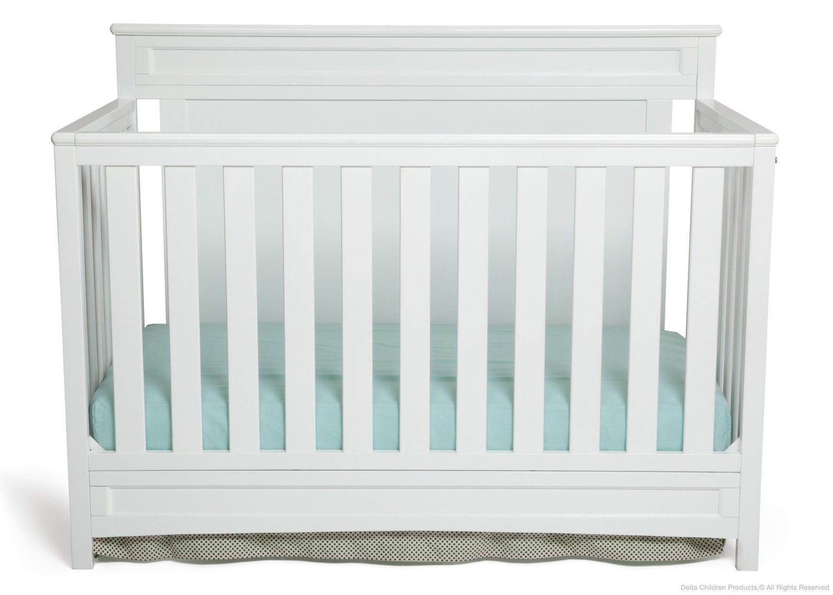 Delta Children White (100) Princeton 4-in-1 Crib, Crib Conversion b1b