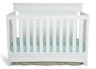 Delta Children White (100) Princeton 4-in-1 Crib, Crib Conversion b1b 7-Princeton / Prescott 4-in-1 Crib