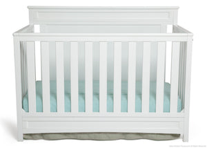 Delta Children White (100) Princeton 4-in-1 Crib, Crib Conversion b1b 0-Princeton / Prescott 4-in-1 Crib