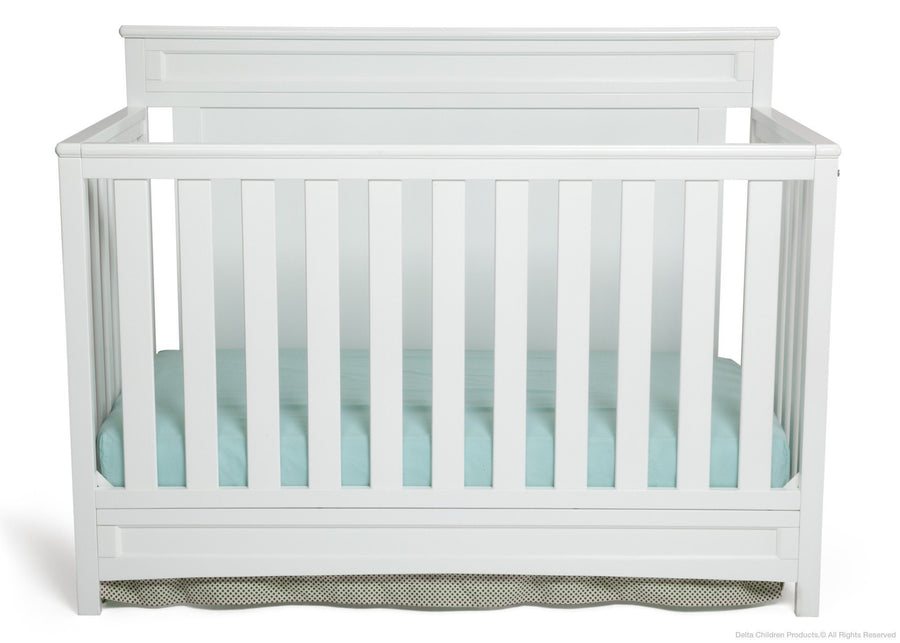 Delta Children White (100) Princeton 4-in-1 Crib, Crib Conversion b1b 7-Princeton / Prescott 4-in-1 Crib