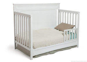 Delta Children White (100) Princeton 4-in-1 Crib, Toddler Bed Conversion b3b 4-Princeton / Prescott 4-in-1 Crib