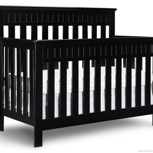 Delta Children Black (001) Chalet 4-in-1, Crib Conversion a2a 18-Chalet 4-in-1 Crib