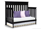 Delta Children Black (001) Chalet 4-in-1, Day Bed Conversion a4a 3-Chalet 4-in-1 Crib