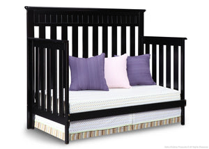 Delta Children Black (001) Chalet 4-in-1, Day Bed Conversion a4a 4-Chalet 4-in-1 Crib