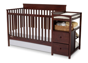 Delta Children Black Cherry Espresso (607) Houston Classic Crib 'N' Changer, Crib Conversion b2b 5-Houston Classic Crib N Changer
